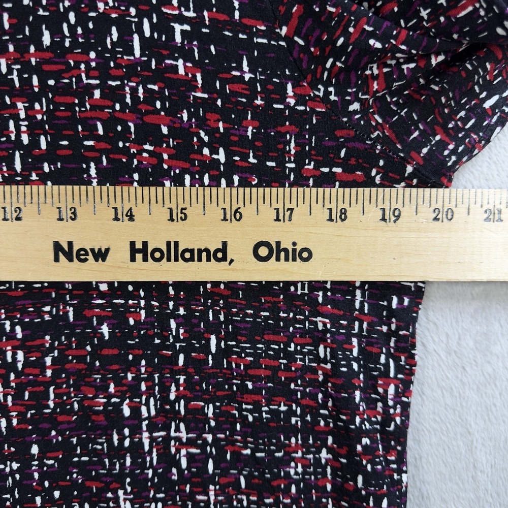J Jill Wearever Collection Tunic Top Womens M Tall Jersey Rayon Stretch Print - Picture 5 of 8
